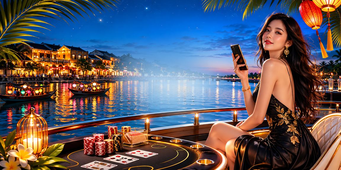 Đèn lồng Hội An lung linh phản chiếu không khí giải trí và baccarat trực tuyến